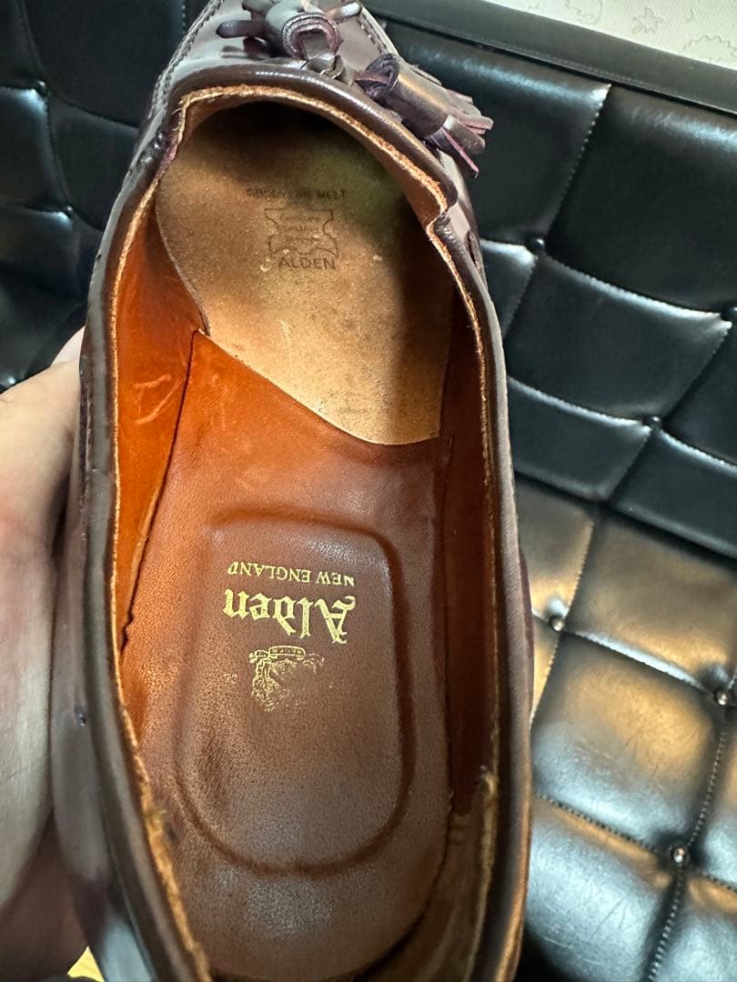 Alden コードバン タッセルローファー 7ハーフ Dウィズ