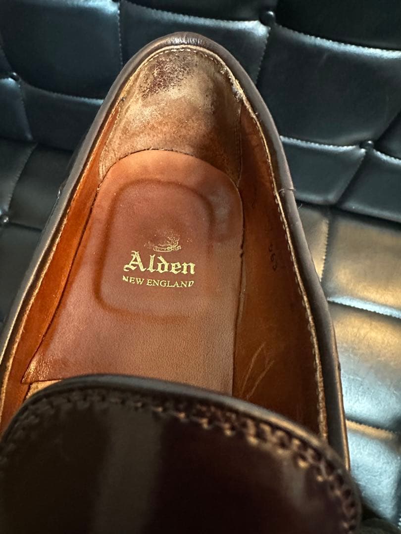 Alden コードバン タッセルローファー 7ハーフ Dウィズ