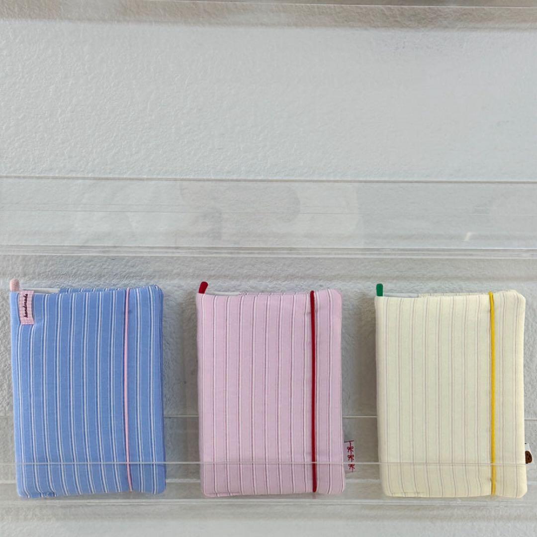 さんちゃん　韓国　バインダー　カバー　貯金　ストライプ　リフィル