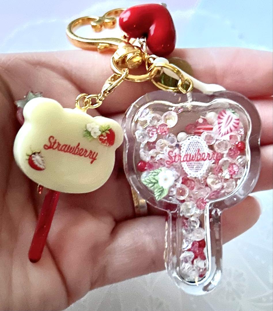 シャカシャカキーホルダー＊くまロリポップ2点オーダー4点＊シェイカー