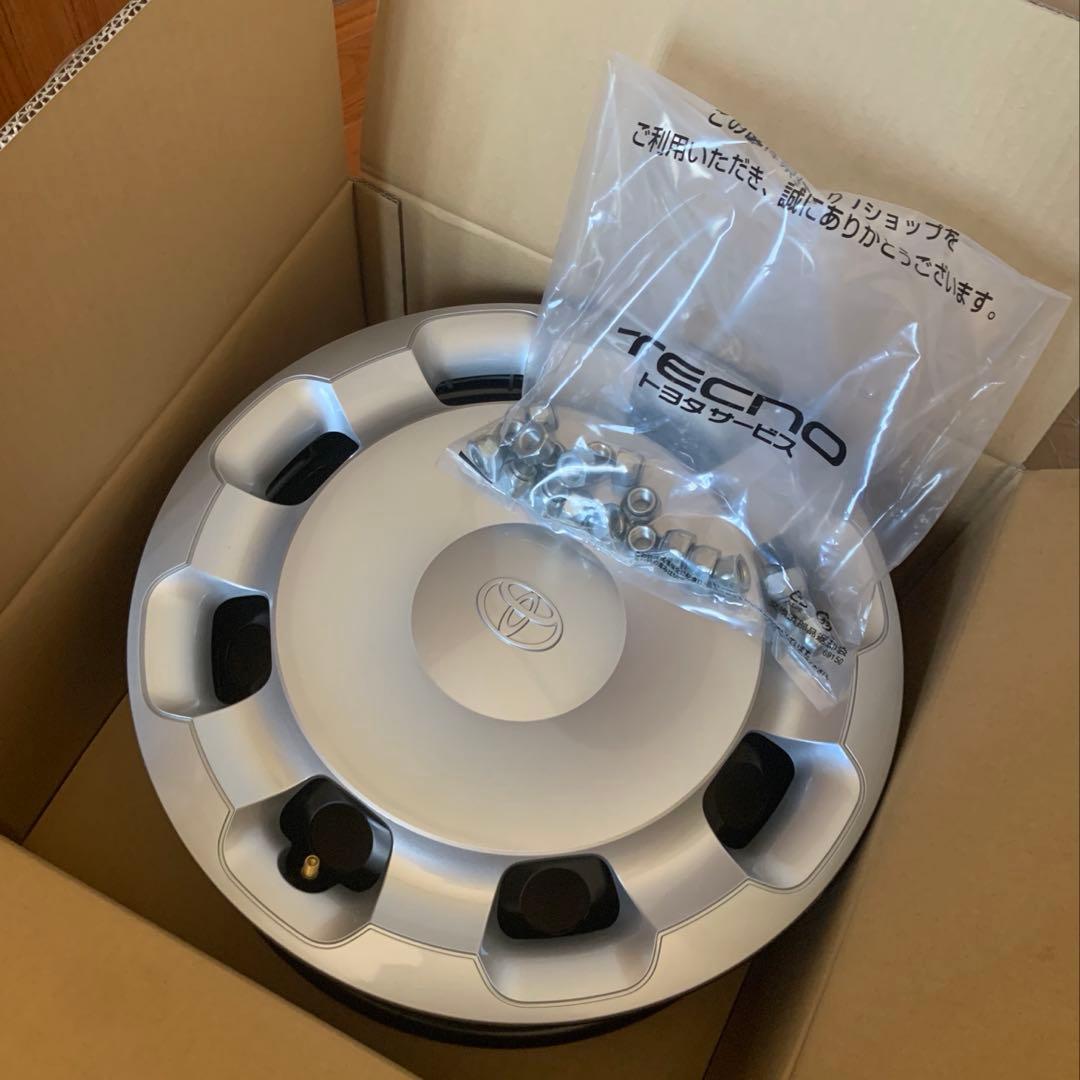 10系 シエンタ 純正ホイール&ホイールキャップ+ナット 新車外し