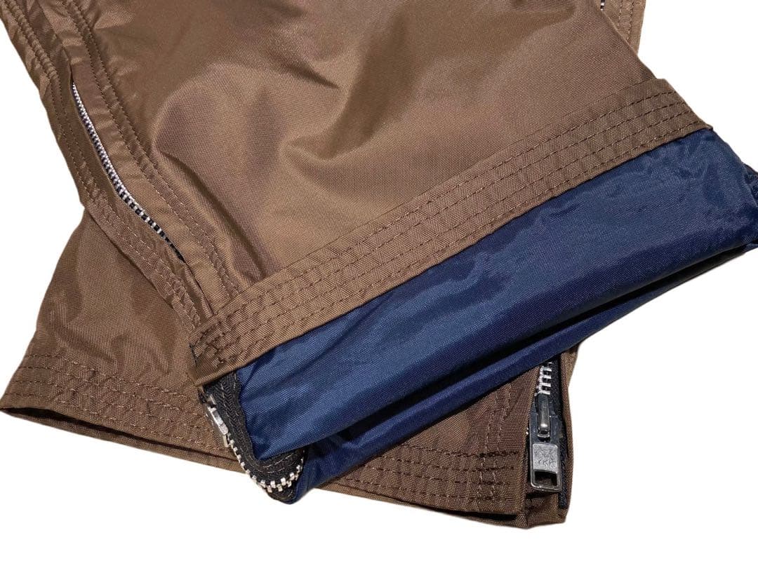 90s ビンテージ DAN'S HUNTING ナイロン オーバーオール 茶