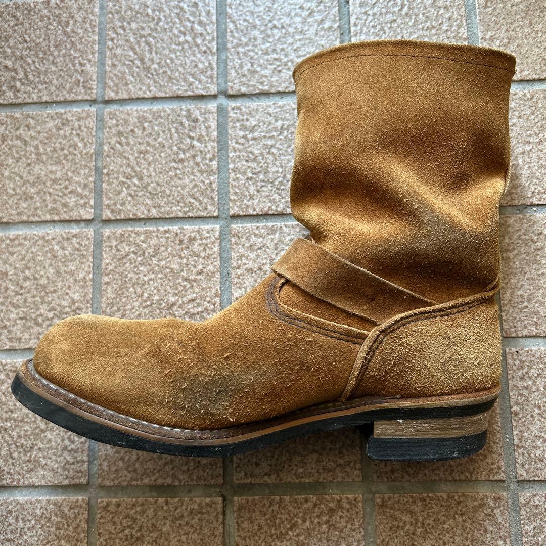 廃盤レッドウイング8178ブラウン スエード エンジニアブーツ 9ハーフ