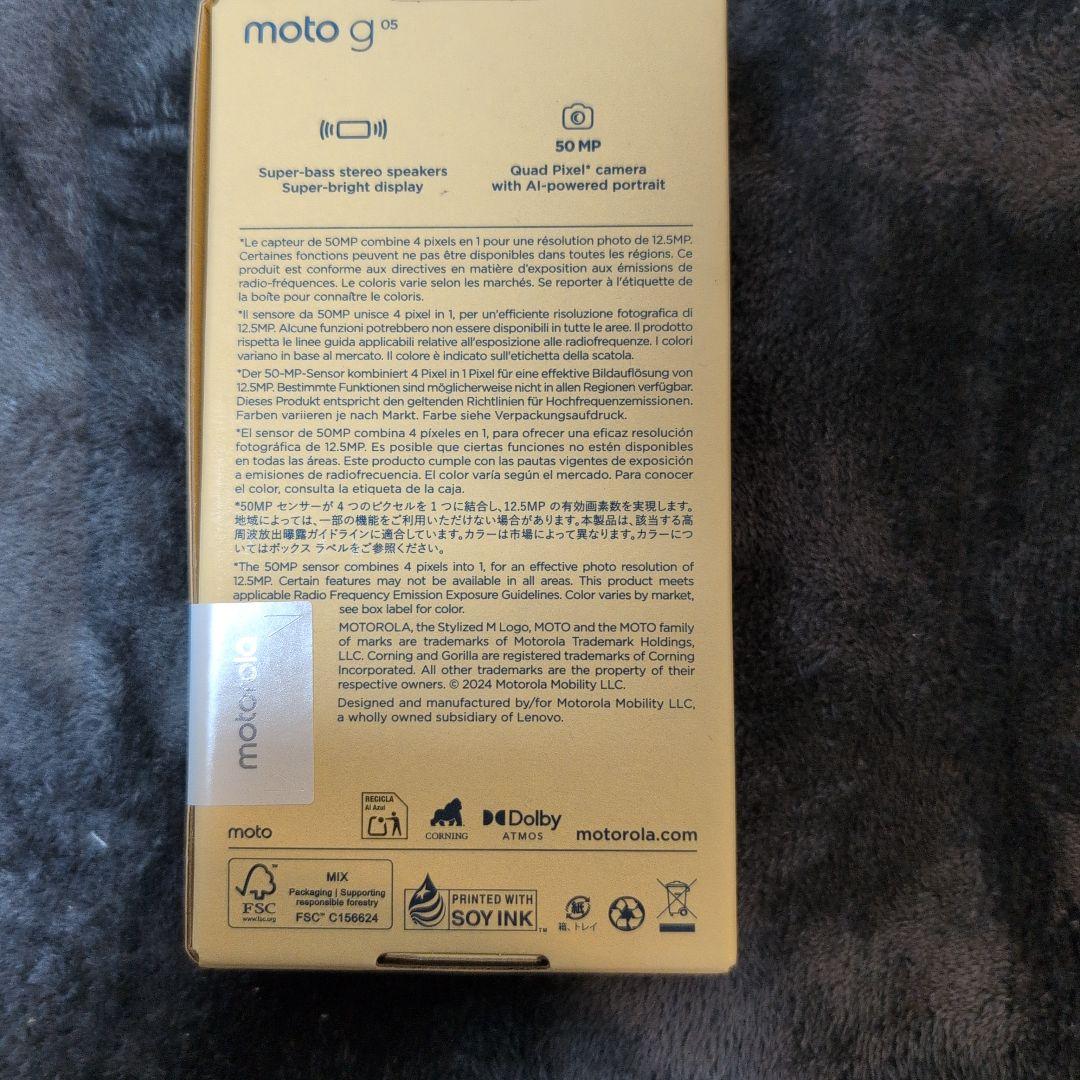 スマートフォン本体 moto g 05 128GB