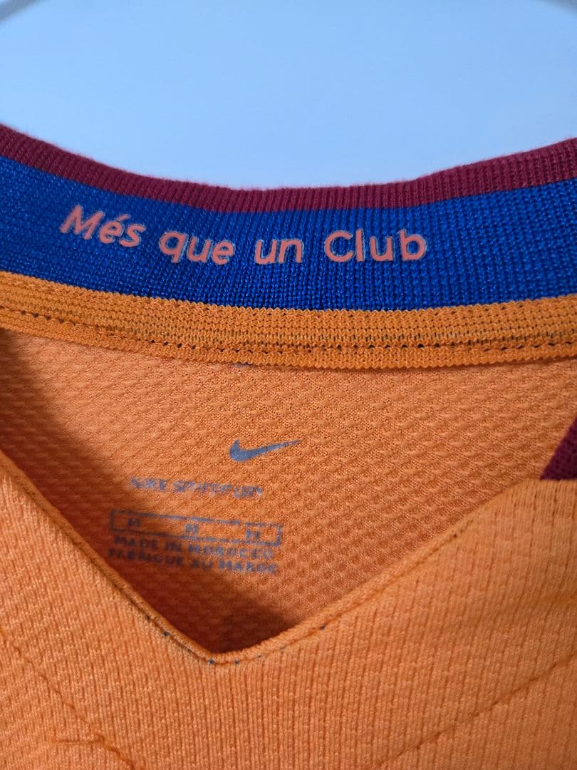 ロナウジーニョ 10番　FCバロセロナ オレンジユニホーム　Mサイズ