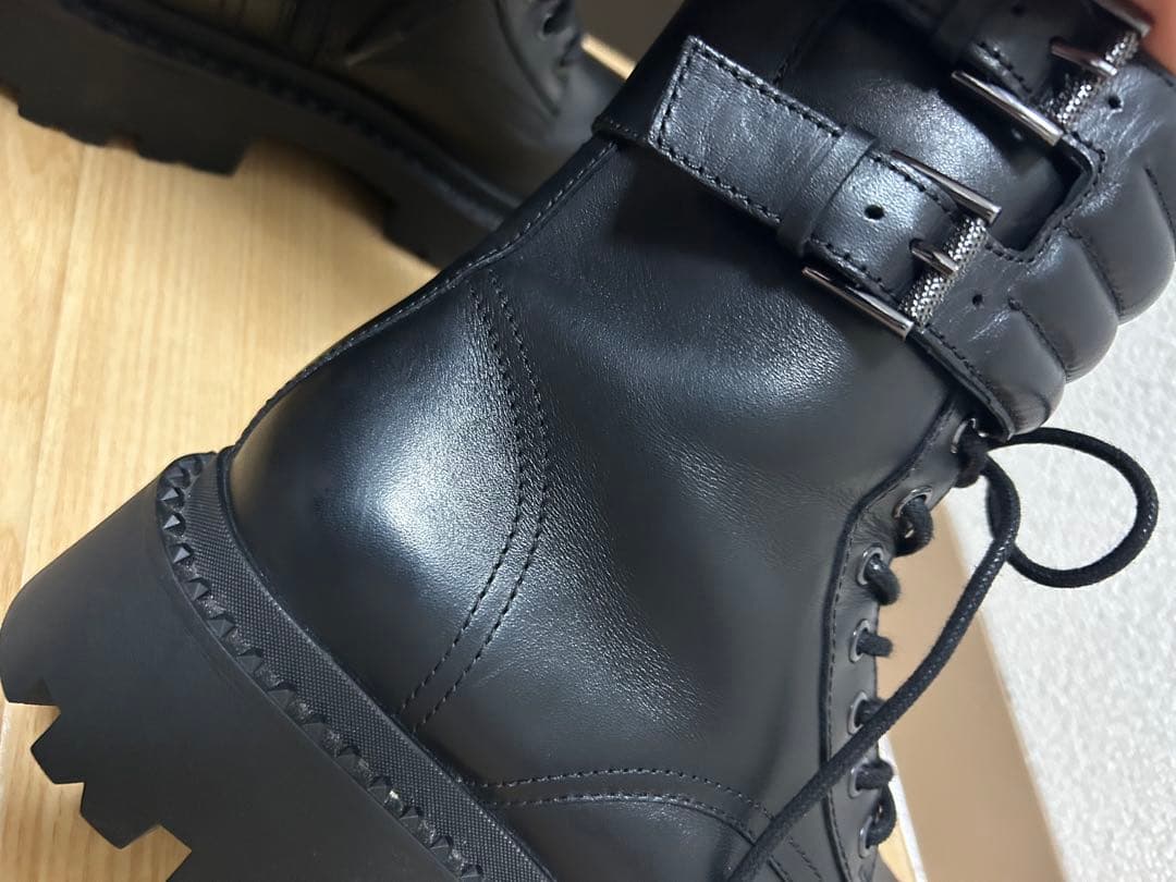 Ash gun スタッズ レースアップ ブーツ 37