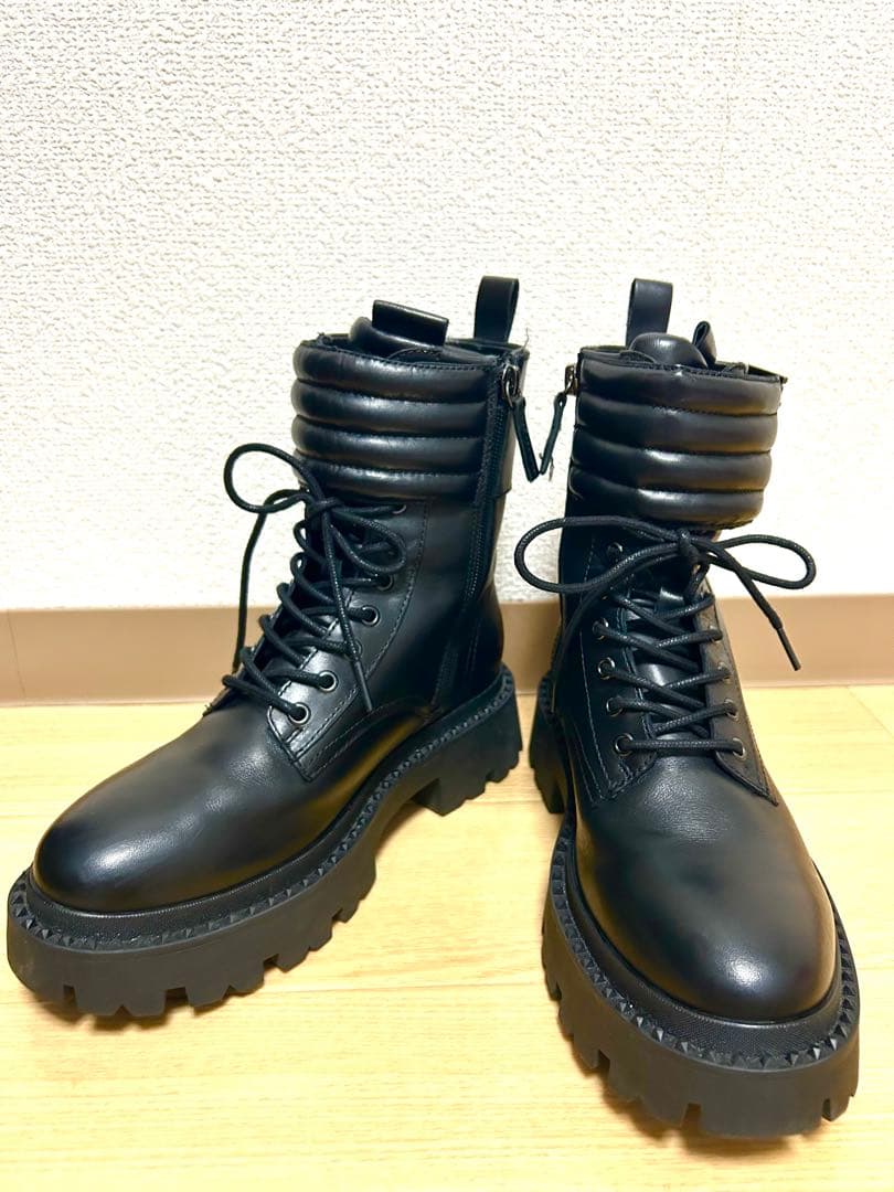 Ash gun スタッズ レースアップ ブーツ 37