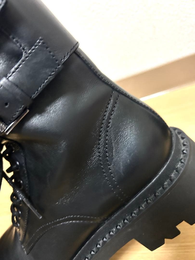 Ash gun スタッズ レースアップ ブーツ 37