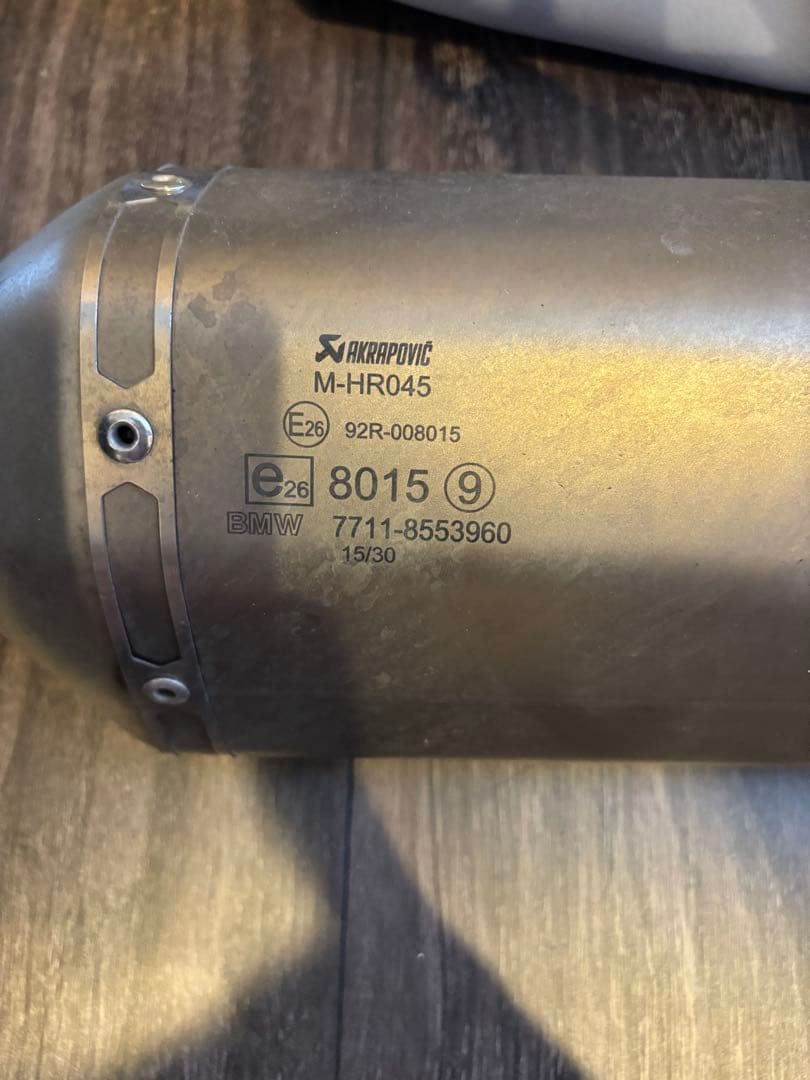  S1000RR 純正オプションAKRAPOVIC マフラー