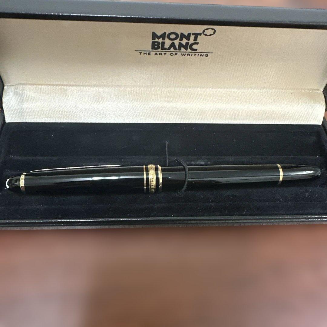 ★良品★モンブラン164Gクラシック黒金ボールペン ケース付