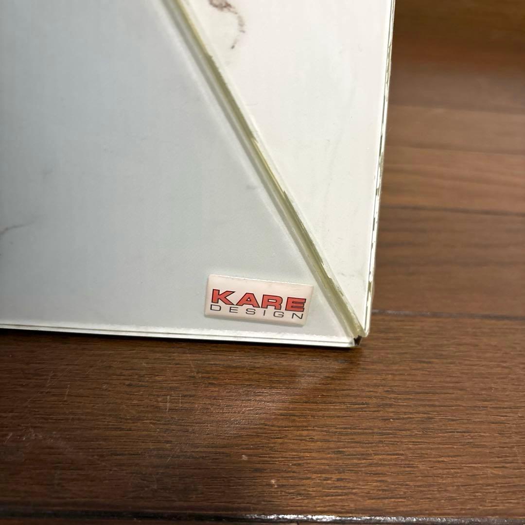 【美品】KARE ラグジュアリートライアングル マーブル サイドテーブル 廃盤品