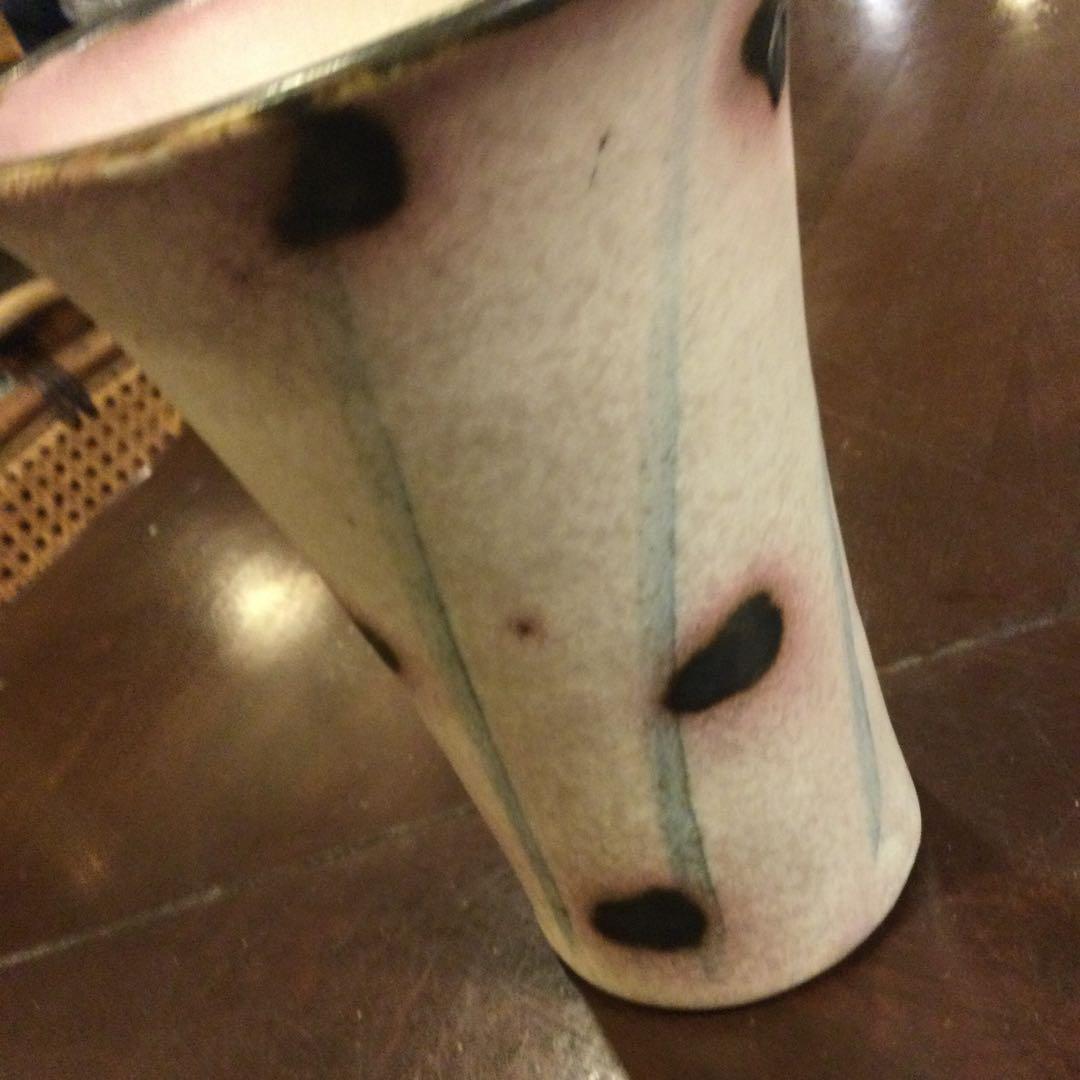 益子焼　土屋典保作　花びん　高さ約17cm 新品未使用