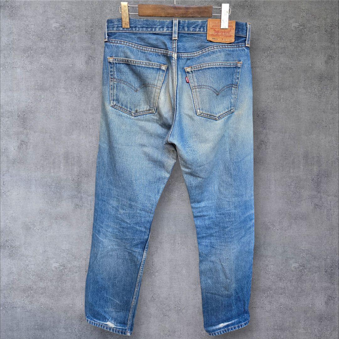 最高峰!! バレンシア製 Levi's501xx W32 555 濃紺 鬼ヒゲ