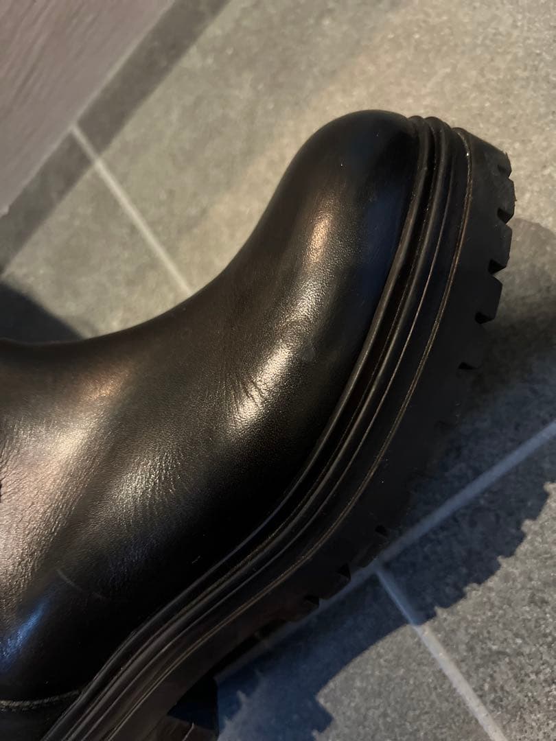 ユナイテッドアローズ　CORSO ROMA 9 レザー ロングブーツ　ブラック