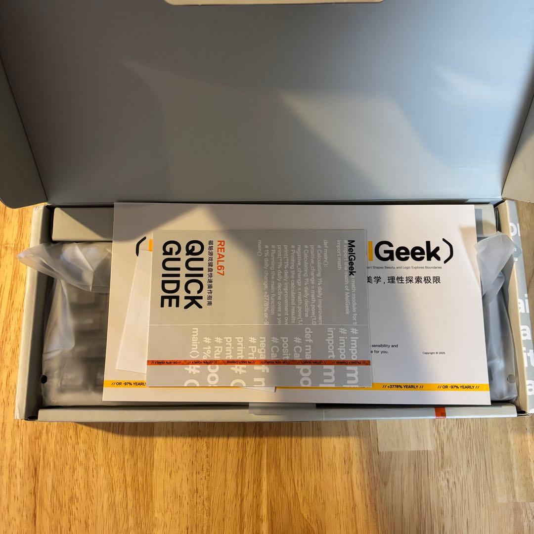 キーボード MelGeek REAL67 Calcium-Gray