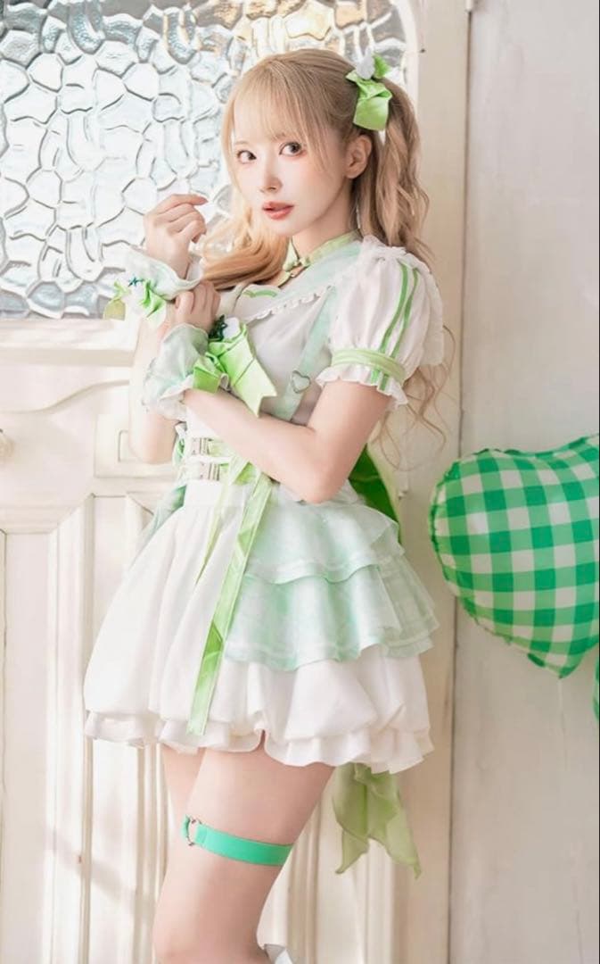 [Malymoon] 色 グリーン 魔法少女 コスプレ 衣装 【マリームーン】