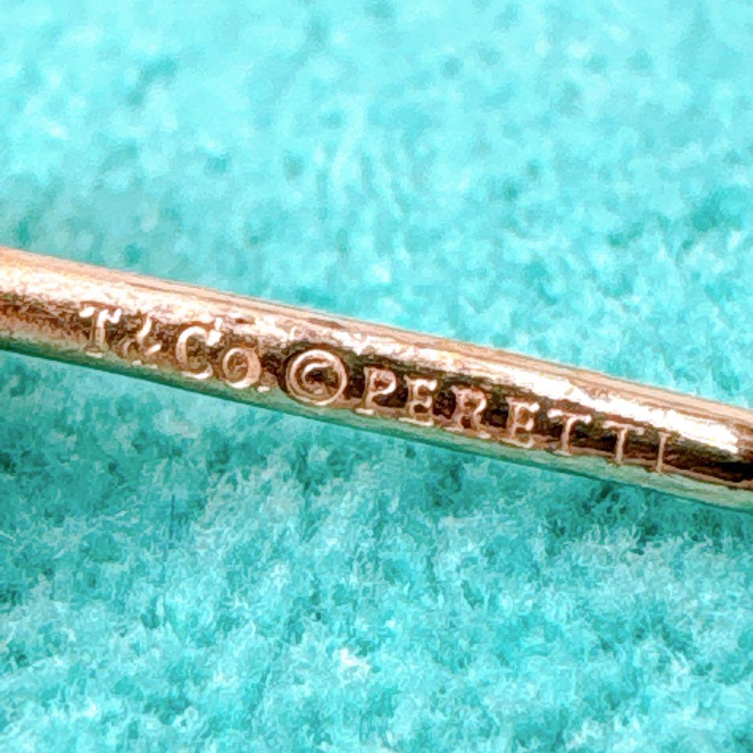 極美品 ティファニー ビーン 片耳 0.97g ピンクゴールド ピアス k18