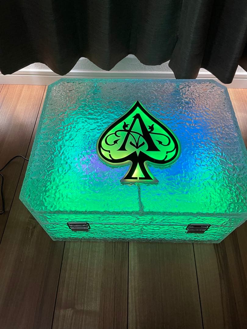 アルマンド 3本 LED 照明 ディスプレイ ケース 箱 空瓶 ビン 収納可能