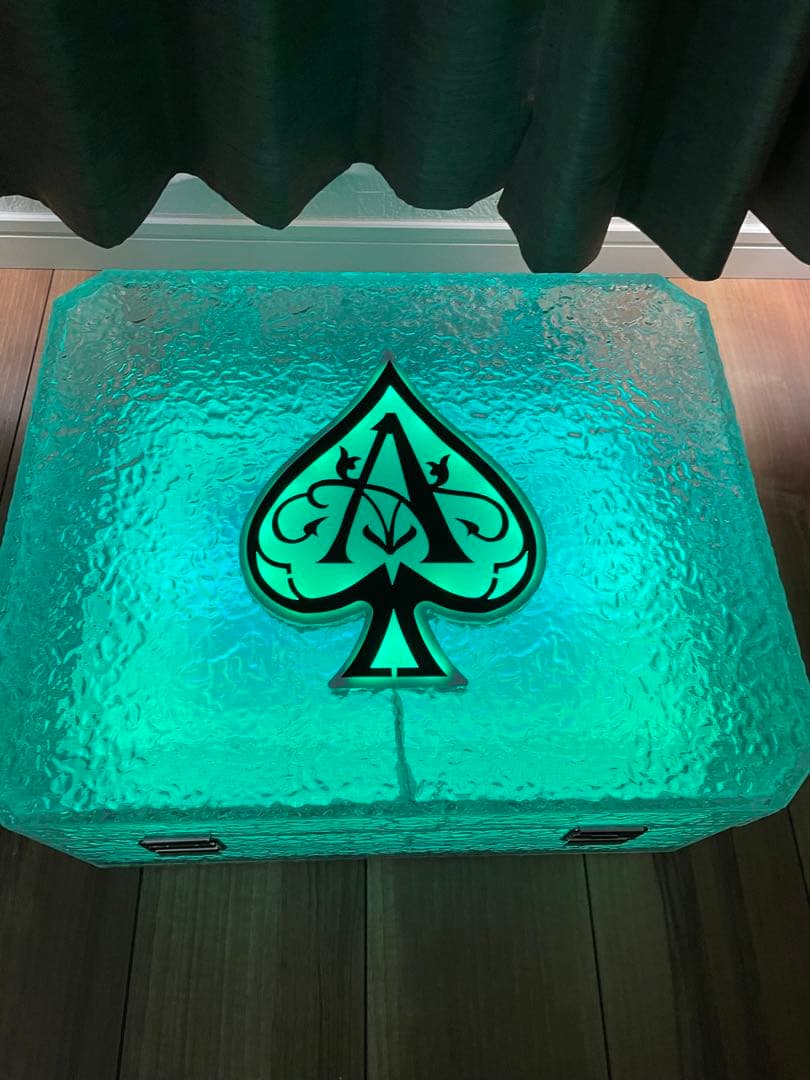 アルマンド 3本 LED 照明 ディスプレイ ケース 箱 空瓶 ビン 収納可能