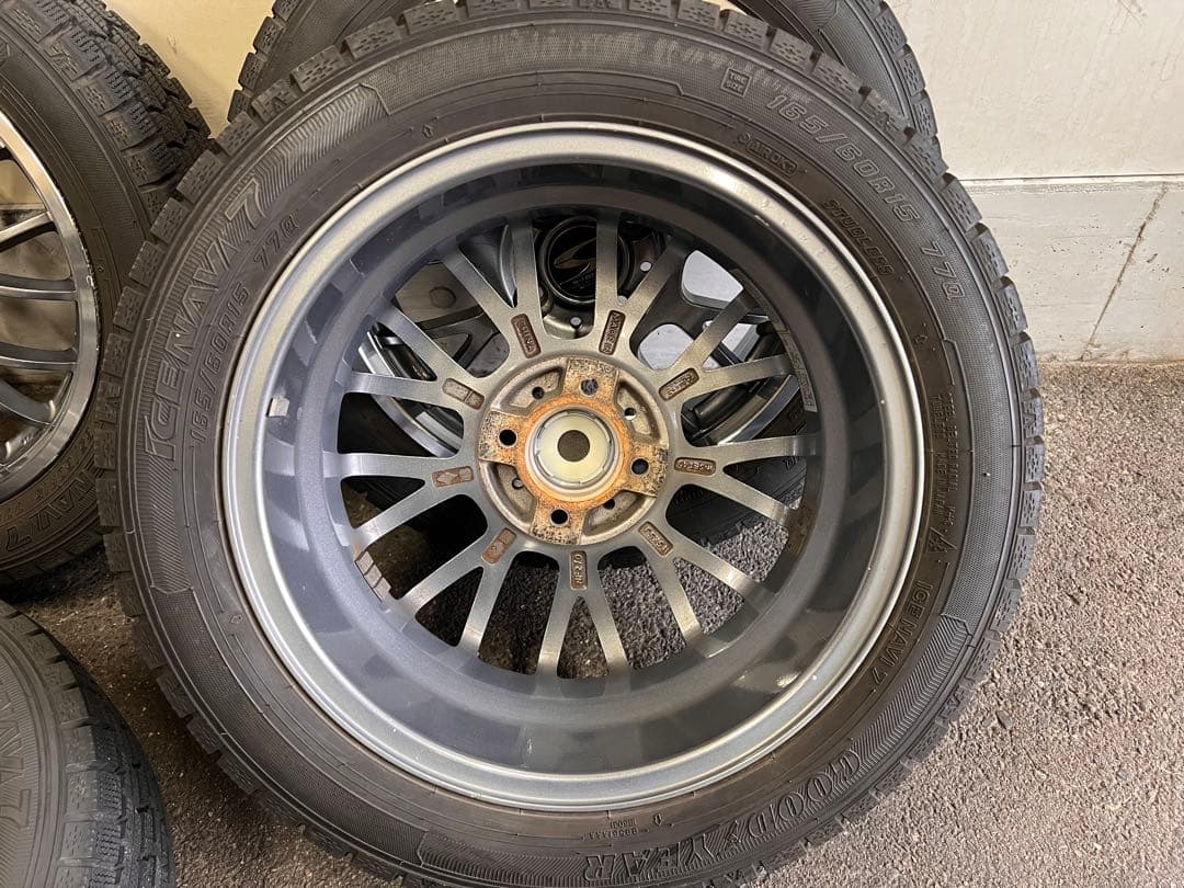 スタッドレスアルミ（S-HOLD）4本セット！165/60R15 アイスナビ7