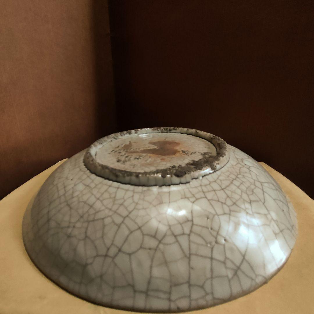 呉須手皿　明　中国美術　時代物　骨董アンティークNo.315