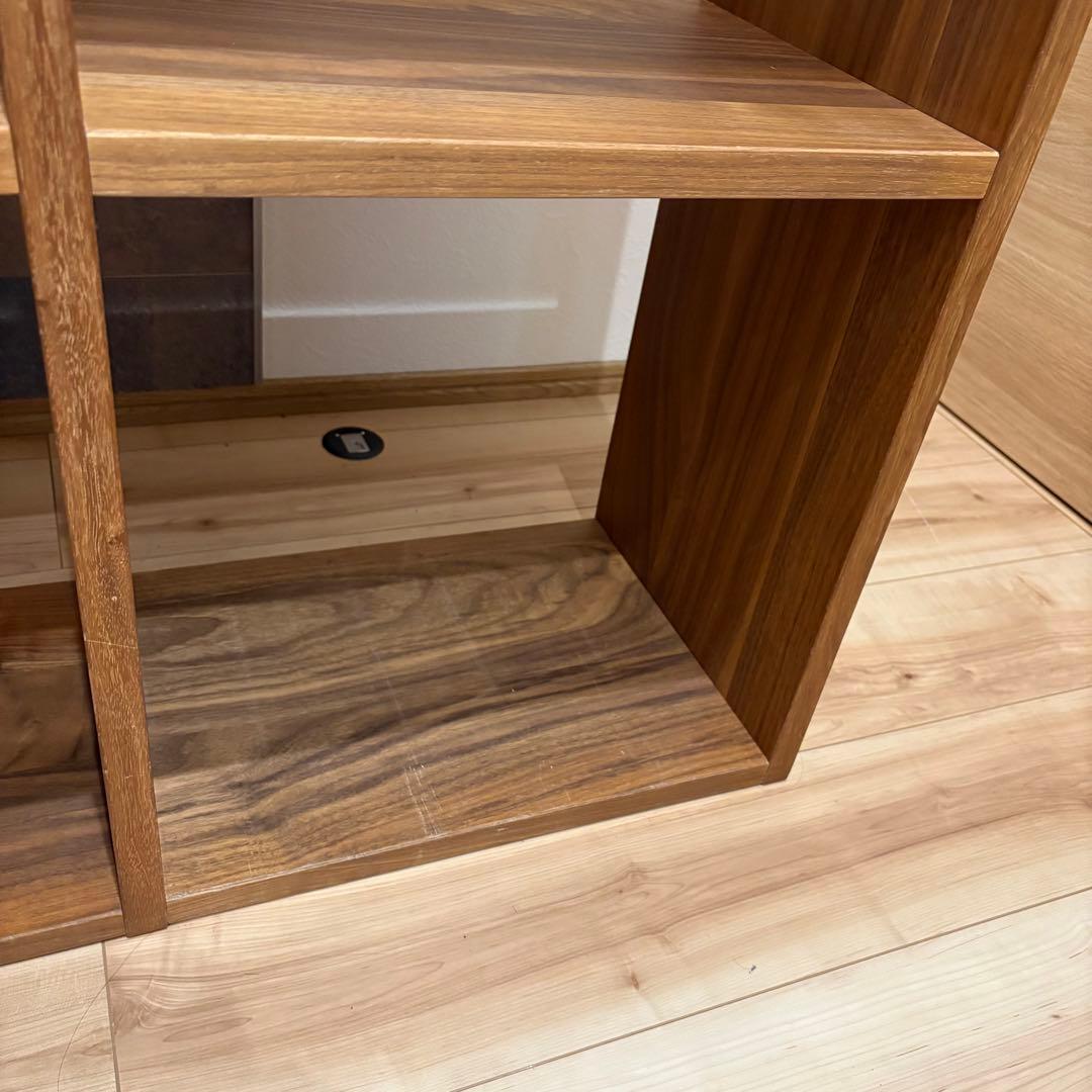 《送料込》無印良品　スタッキングシェルフ　ウォールナット材　チェスト　3段×2列