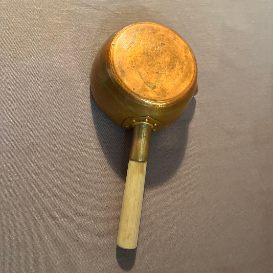 京都有次　銅製片手鍋 木製ハンドル