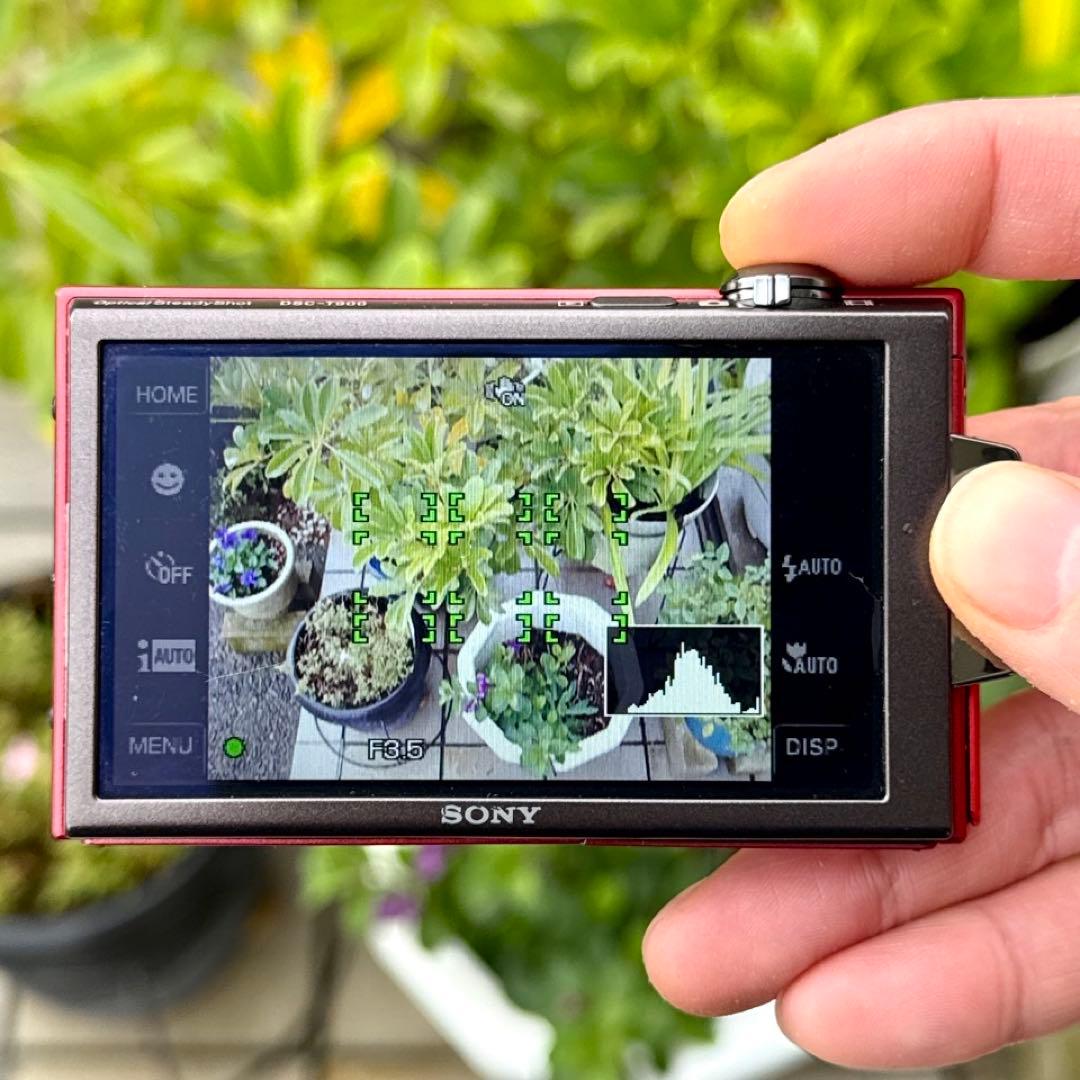 ☆動作OK SONY デジカメ DSC-T900 メモリースティック&電池付き