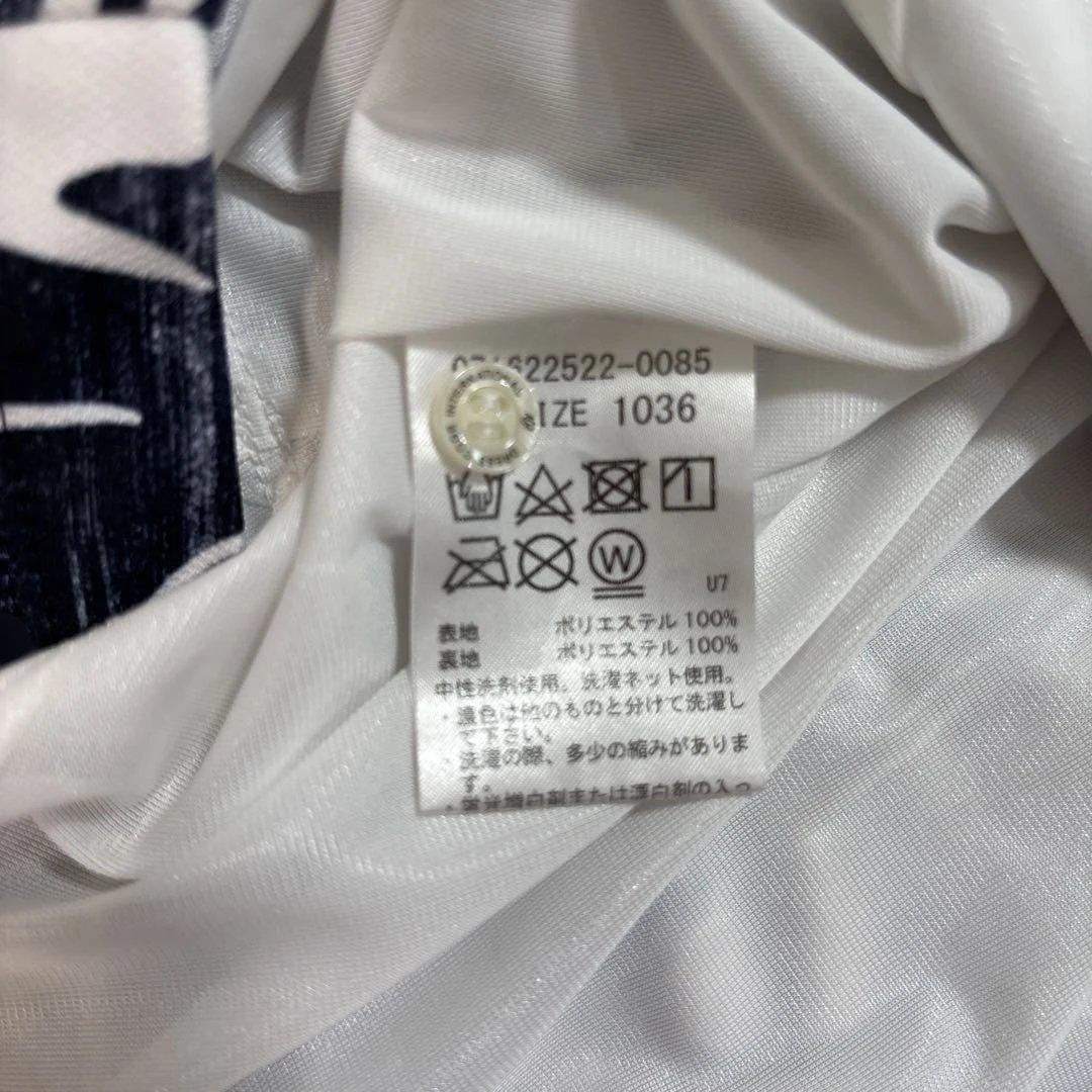 ZOYゾーイ ステンシル リーフプリントノースリーブワンピース