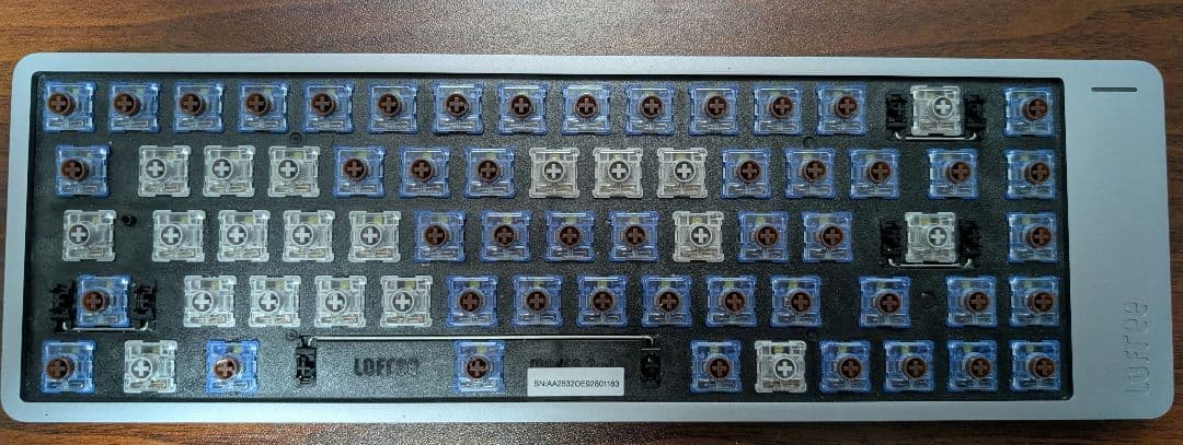 LOFREE FLOW2 68Key ブラック　静音キーに換装 ロープロ