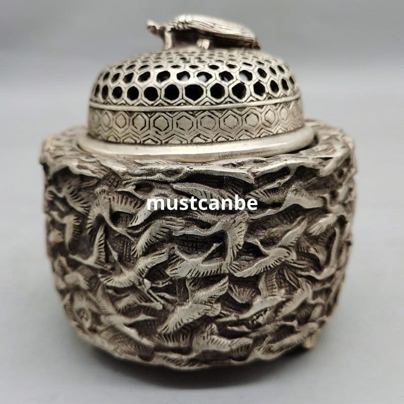 香炉 千鶴香炉 薫香炉 銅製品 工芸品 置物