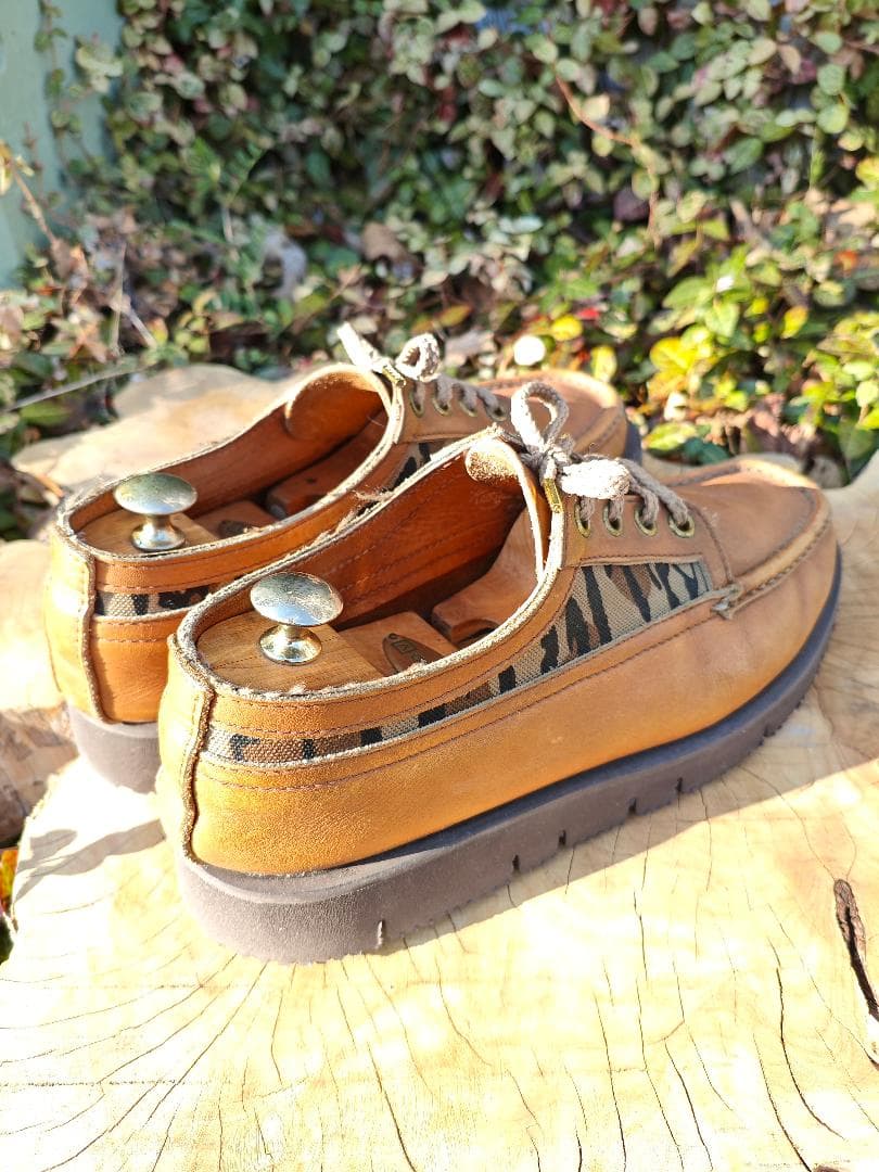 ラッセルモカシン ヒューロン 8 E 黄 カモ 箱付き リソール済