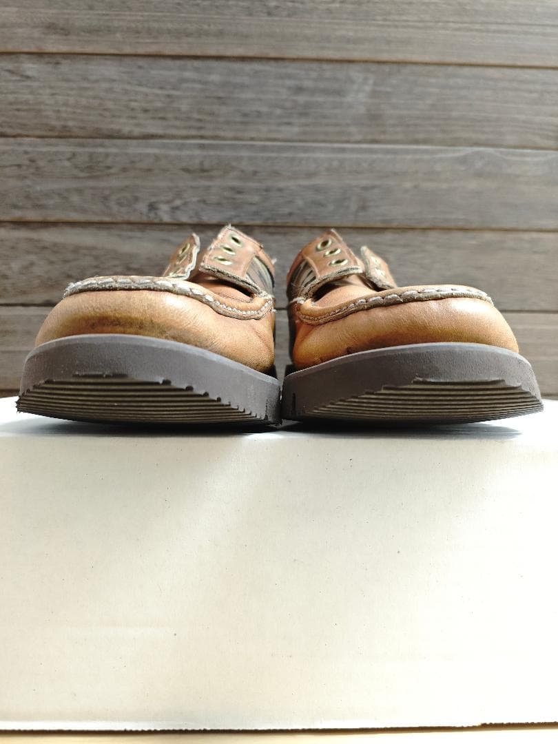 ラッセルモカシン ヒューロン 8 E 黄 カモ 箱付き リソール済