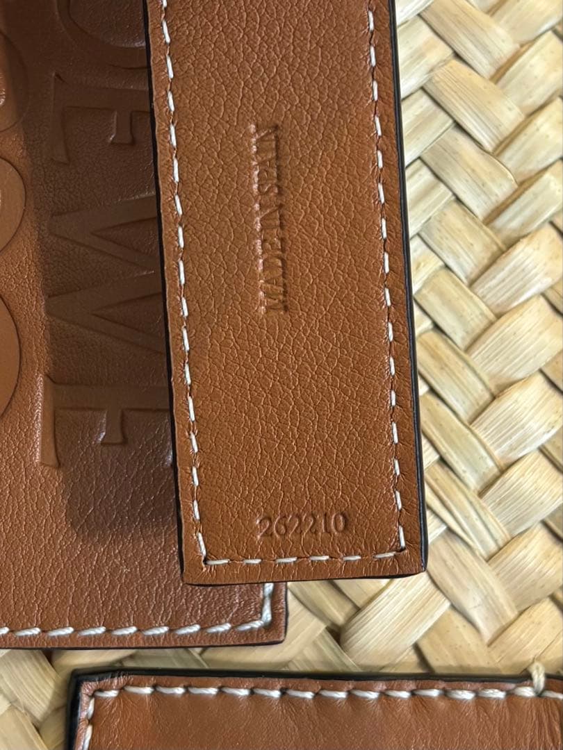 LOEWE かごバッグ ベージュ ブラウン