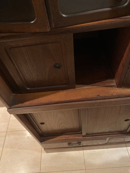 水屋　飾り棚　アンティーク