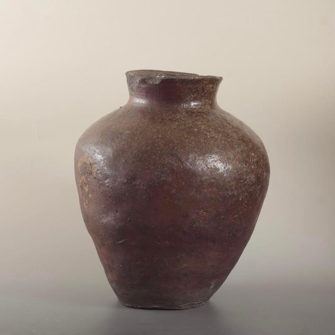 常滑 自然釉 壺 16〜17世紀頃 古美術 古道具 アンティーク 常滑焼