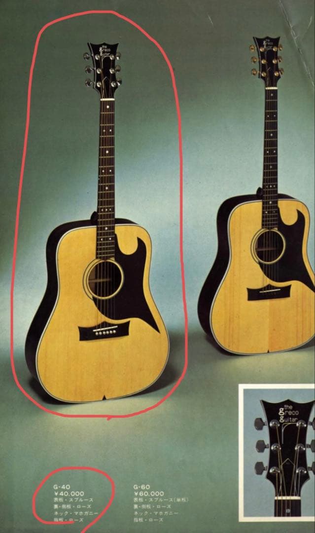 【高級】グレコ　G-40 ビンテージギター　the greco guiter
