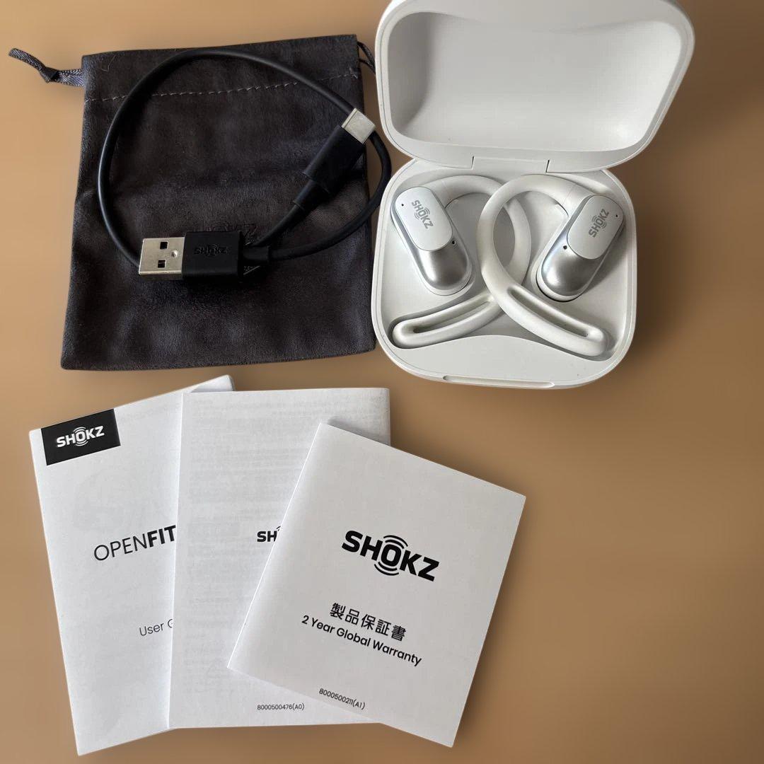UU　　Shokz OpenFit Air ホワイト