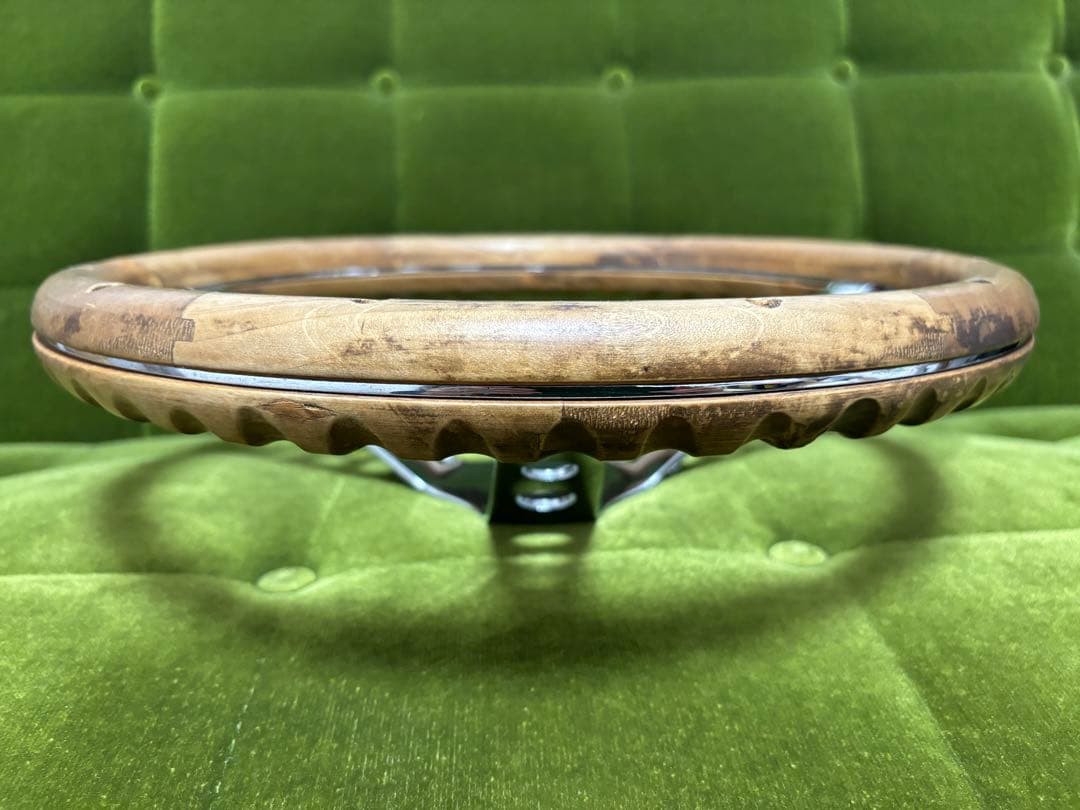 当時物 グラント ウッド ステアリング & ホーンボタン