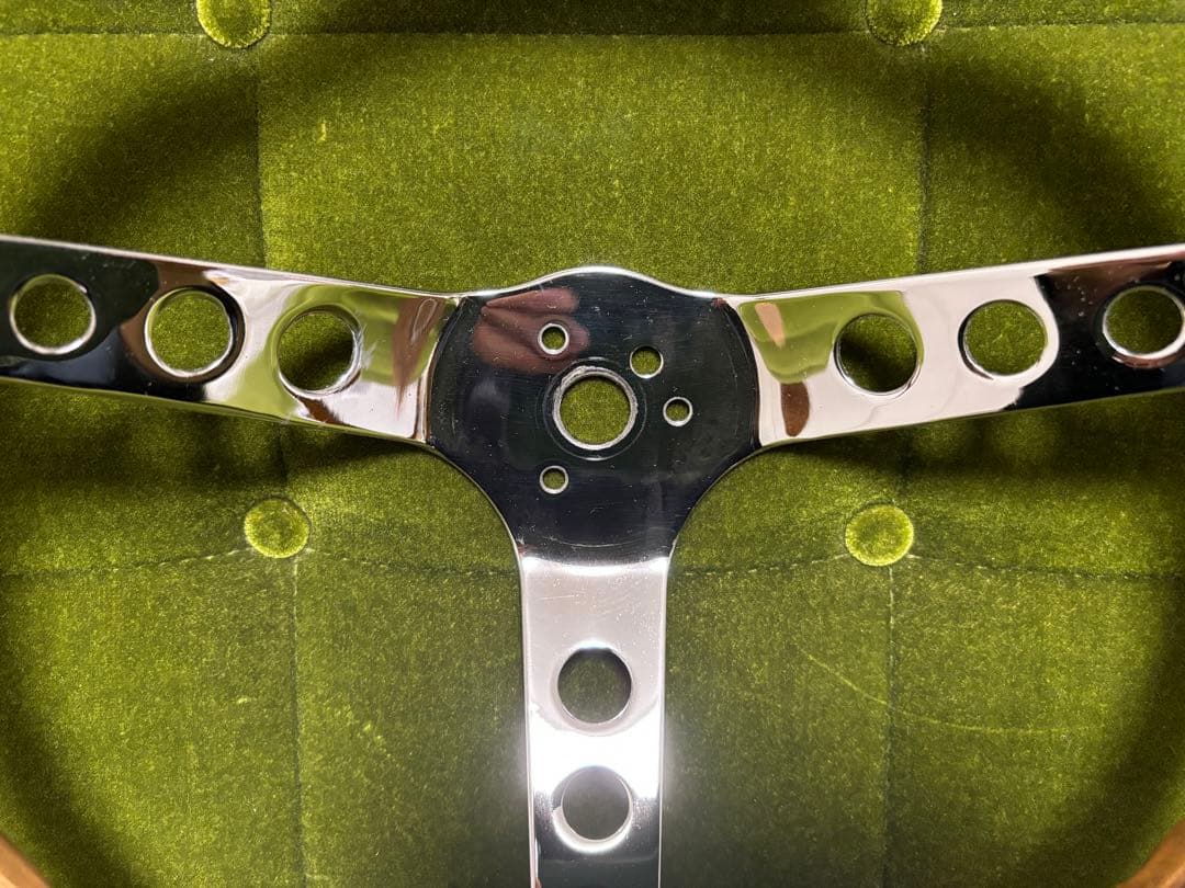 当時物 グラント ウッド ステアリング & ホーンボタン