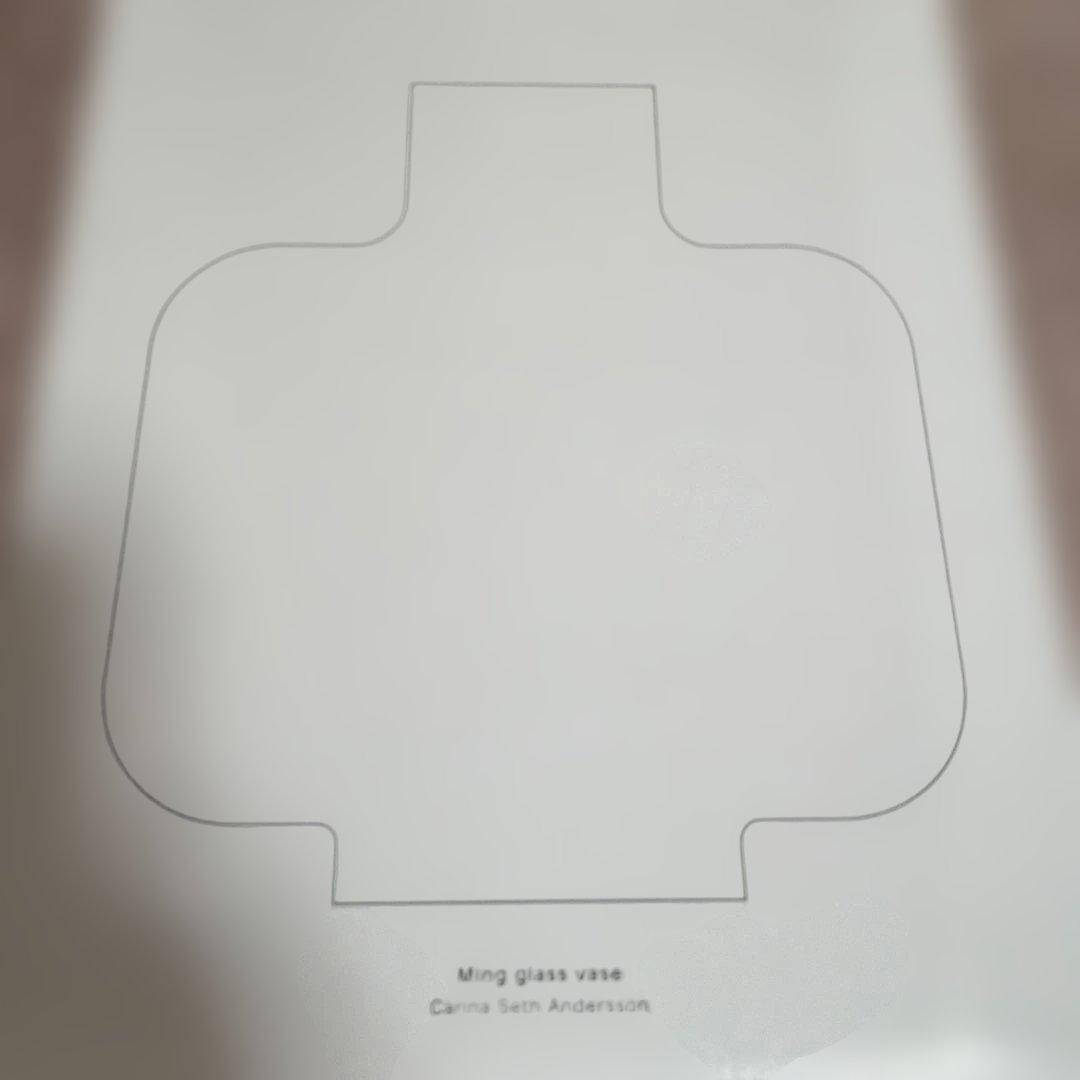 【新品未使用】マリメッコ　MINGフラワーベース　花瓶　ホワイト