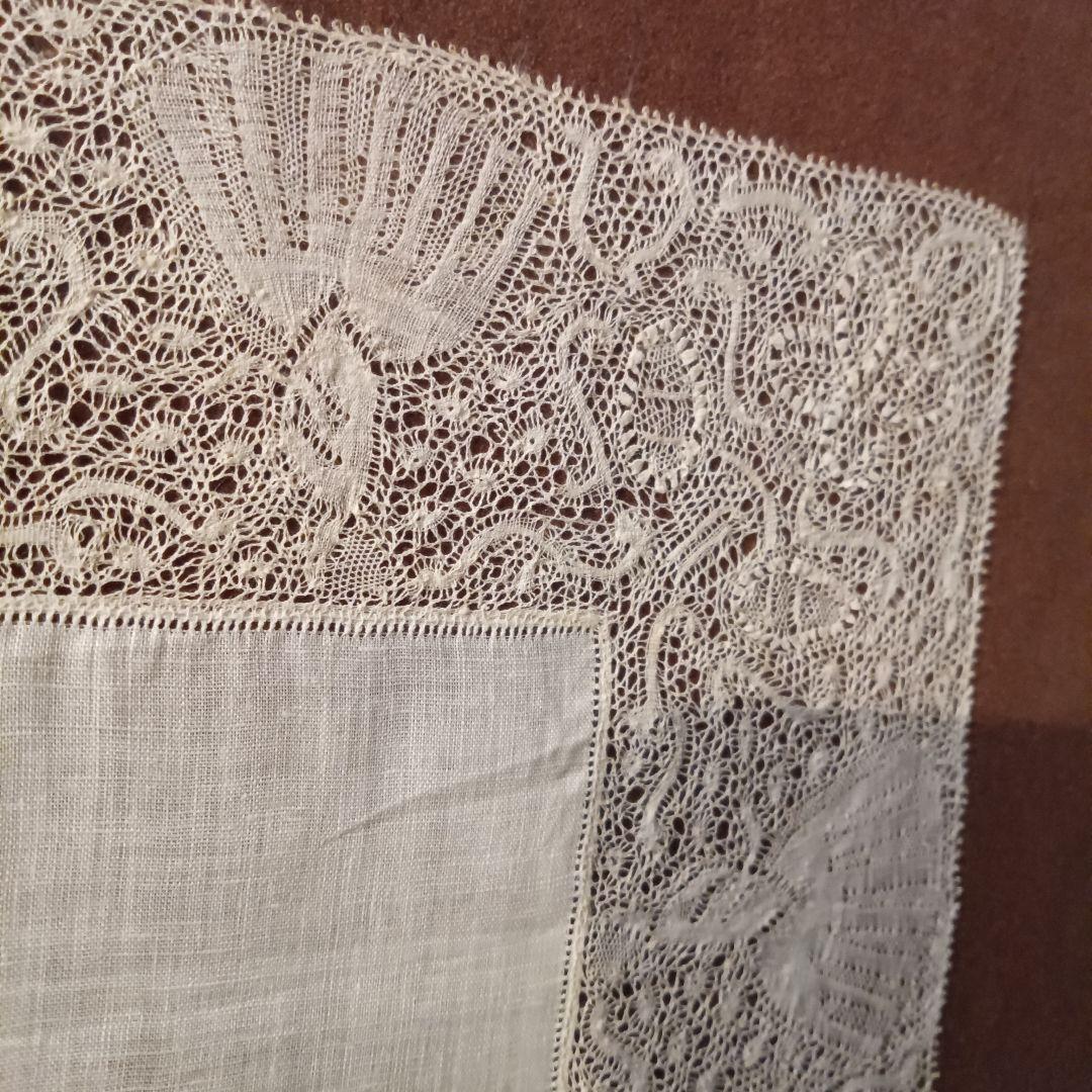 ベルギー ブルージュ アンティーク レース 額装