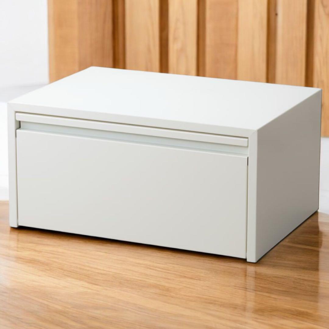 E-36351 白いトースターラック　奥行32　箱未開封品