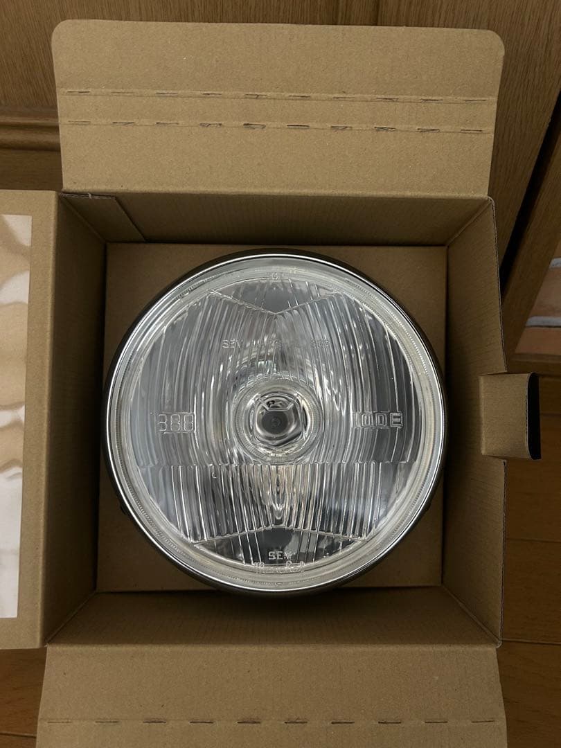 ■マーシャル888ヘッドライト 　160パイ　クリア　ブラックボディー　160π