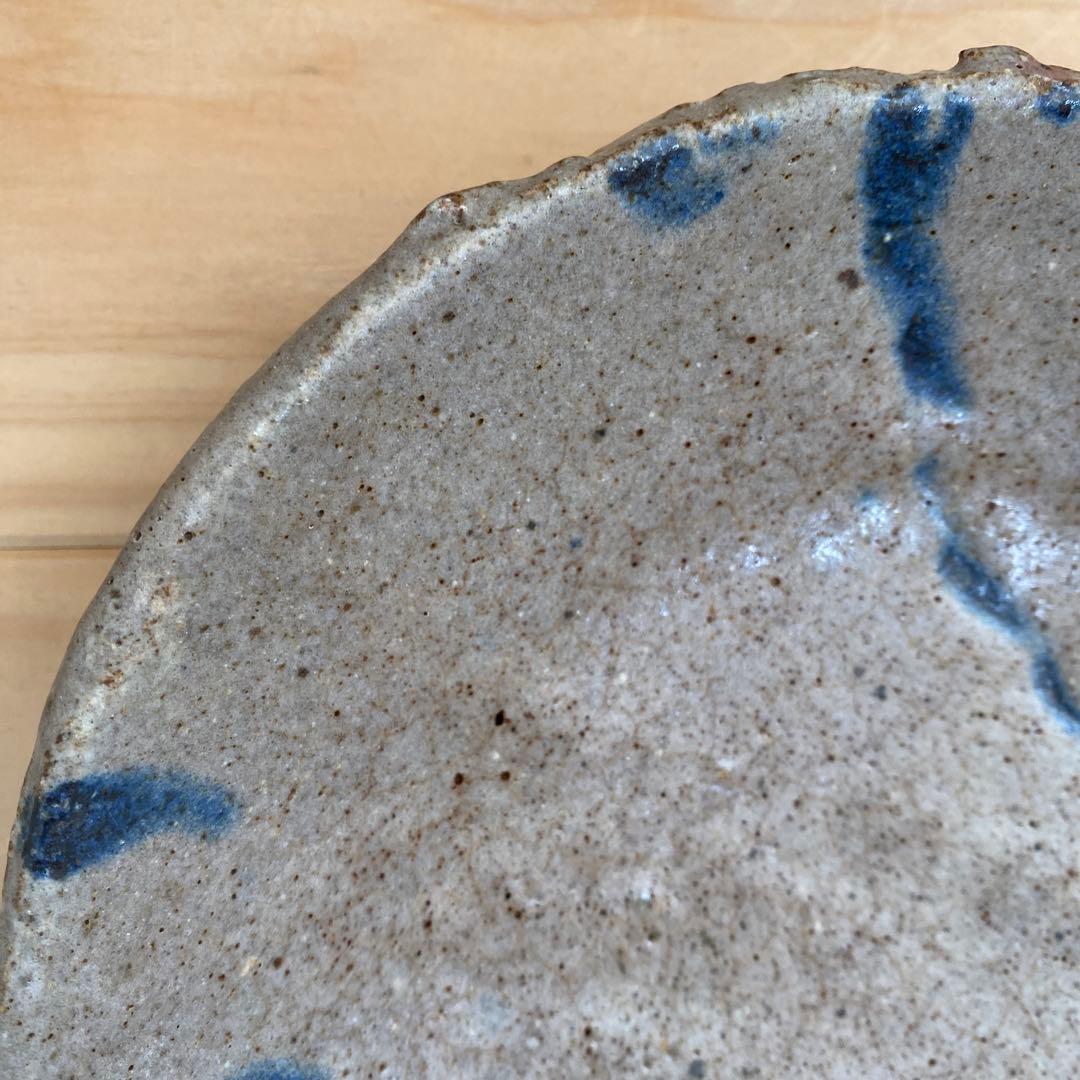 小野哲平　大皿④金継跡有