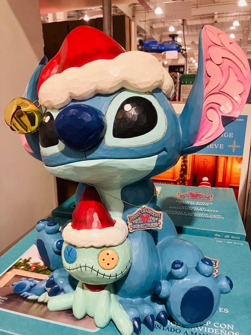 ジムショア　スティッチ　コストコ　クリスマス置物　COSTCO