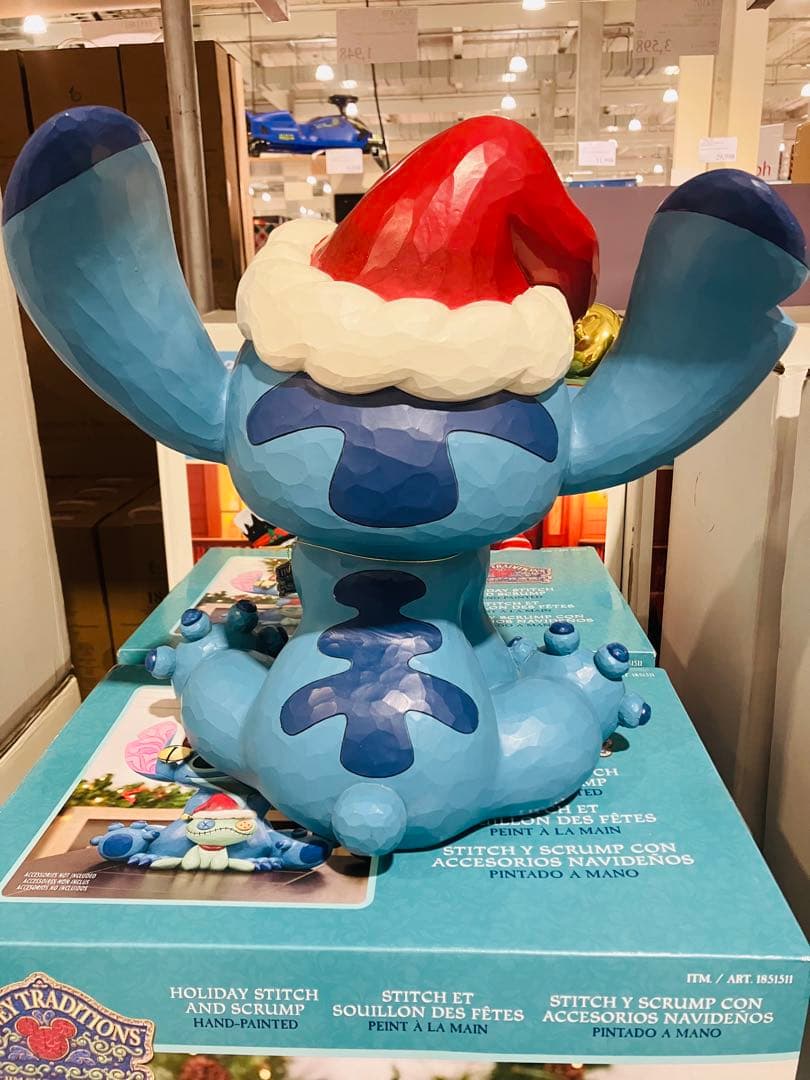 ジムショア　スティッチ　コストコ　クリスマス置物　COSTCO