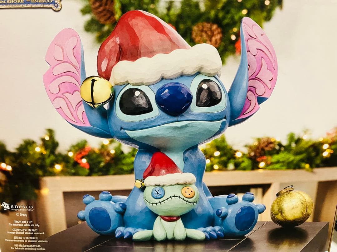 ジムショア　スティッチ　コストコ　クリスマス置物　COSTCO