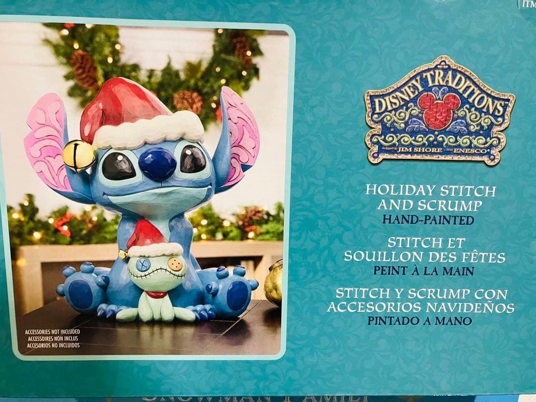 ジムショア　スティッチ　コストコ　クリスマス置物　COSTCO