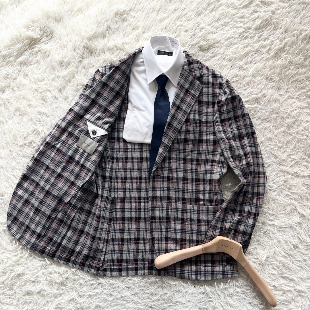 <極美品>BOGLIOLI dover カシミヤウール ジャケット サイズ50